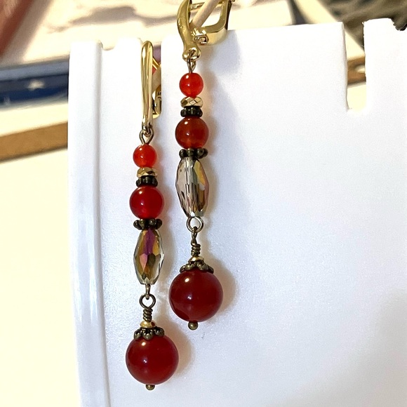 NWT AtriaMinerals natural gemstone earrings - Picture 1 of 2